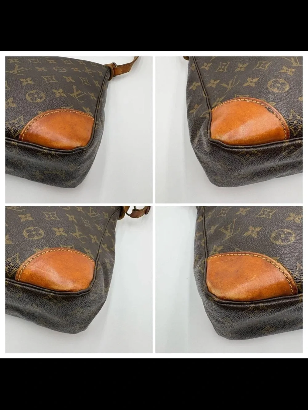 Louis Vuitton Monogram Canvas Shoulder Bag with Vachetta Trim